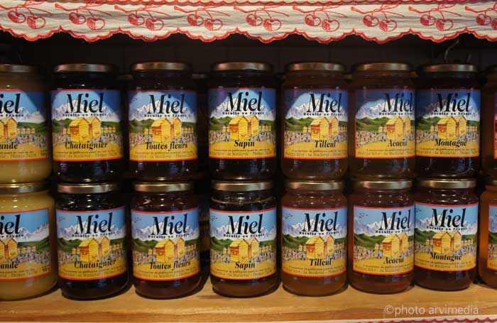 Miel de châtaigner, toutes fleurs, sapin, tilleul, acacia, montagne, vente en ligne arvimedia