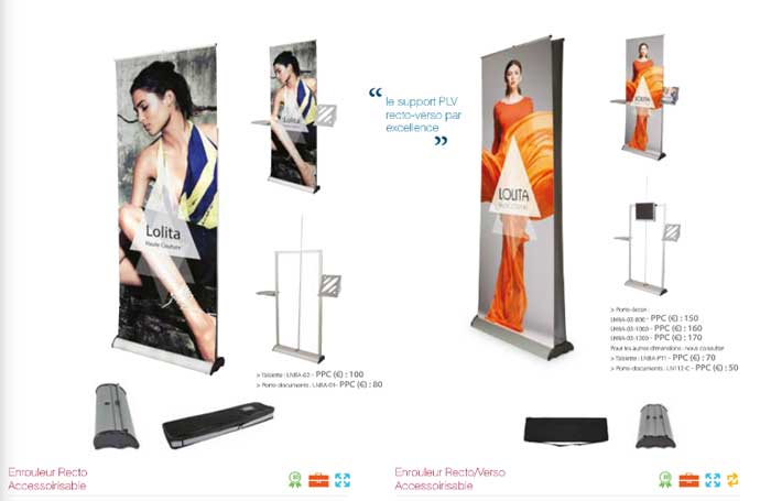 installation et conception publicité pour salon région Rhône Alpes et Suisse